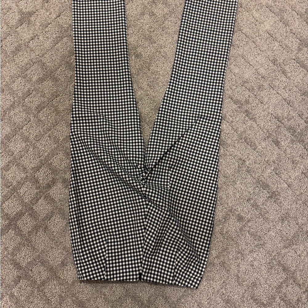 Rag & Bone Simone Women's Black and White Check Pants - Picture 2 of 5